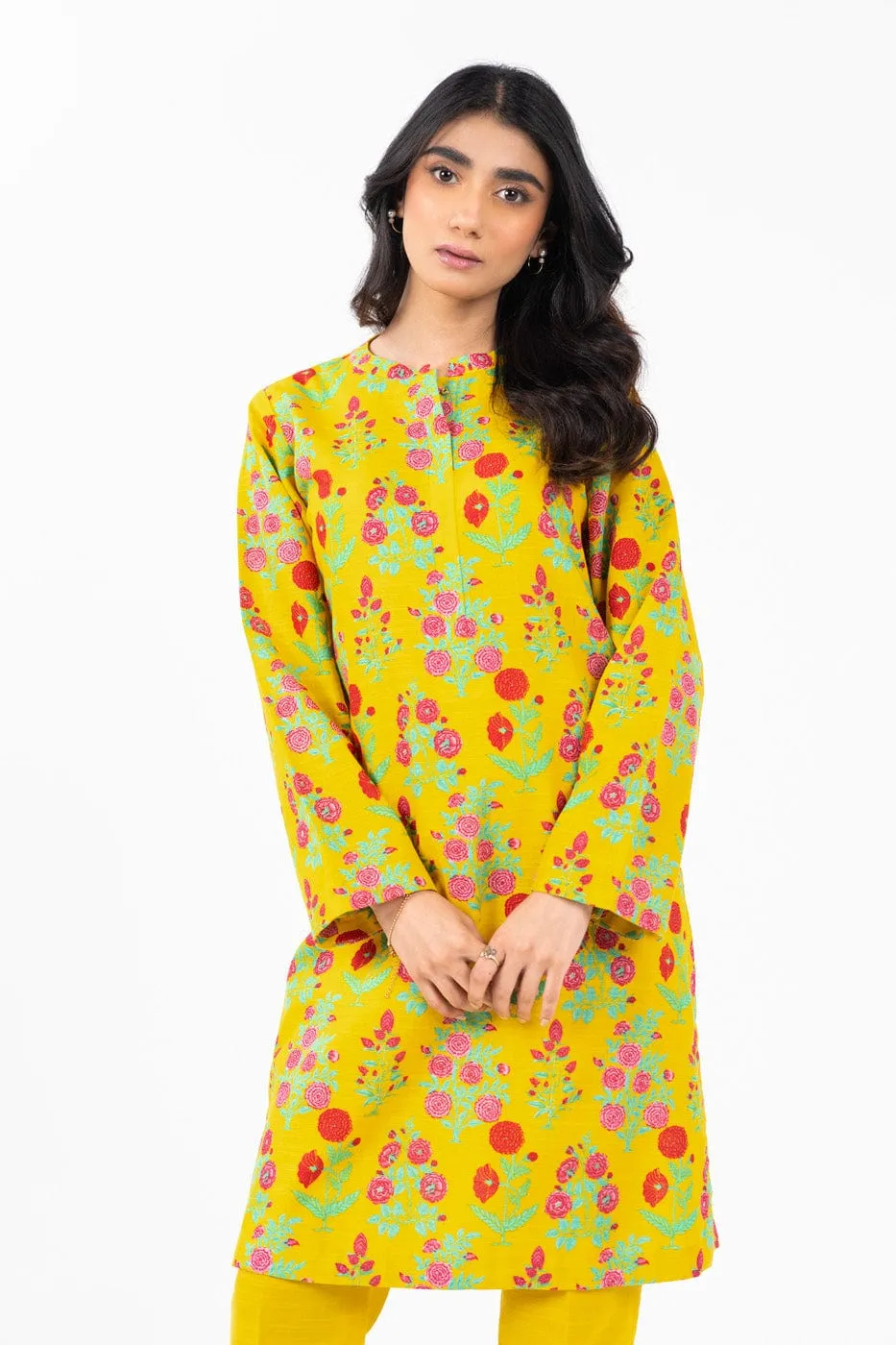 1 Pc Printed Khaddar Shirt 