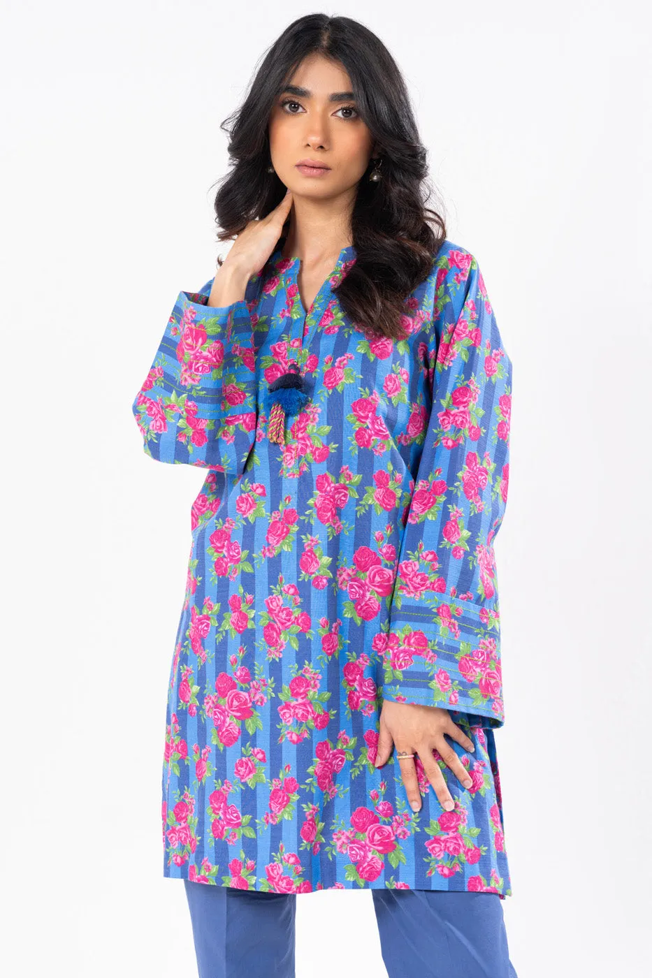 1 Pc Printed Khaddar Shirt 