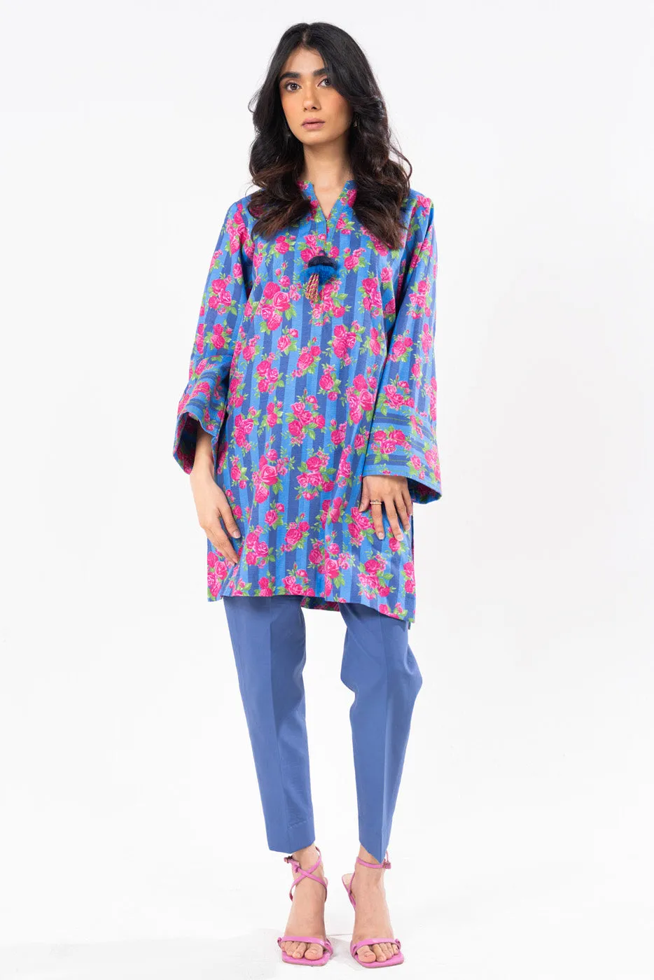 1 Pc Printed Khaddar Shirt 