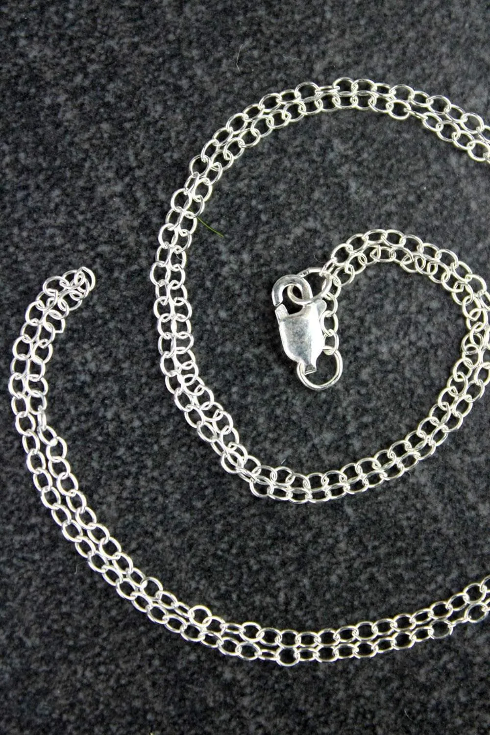 18 Inch Silver Flat Chain