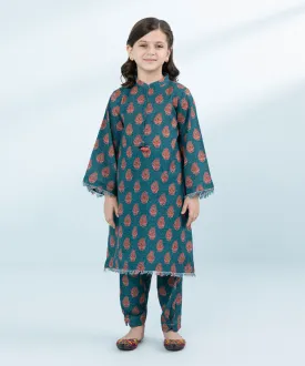 2 Piece - Printed Khaddar Suit