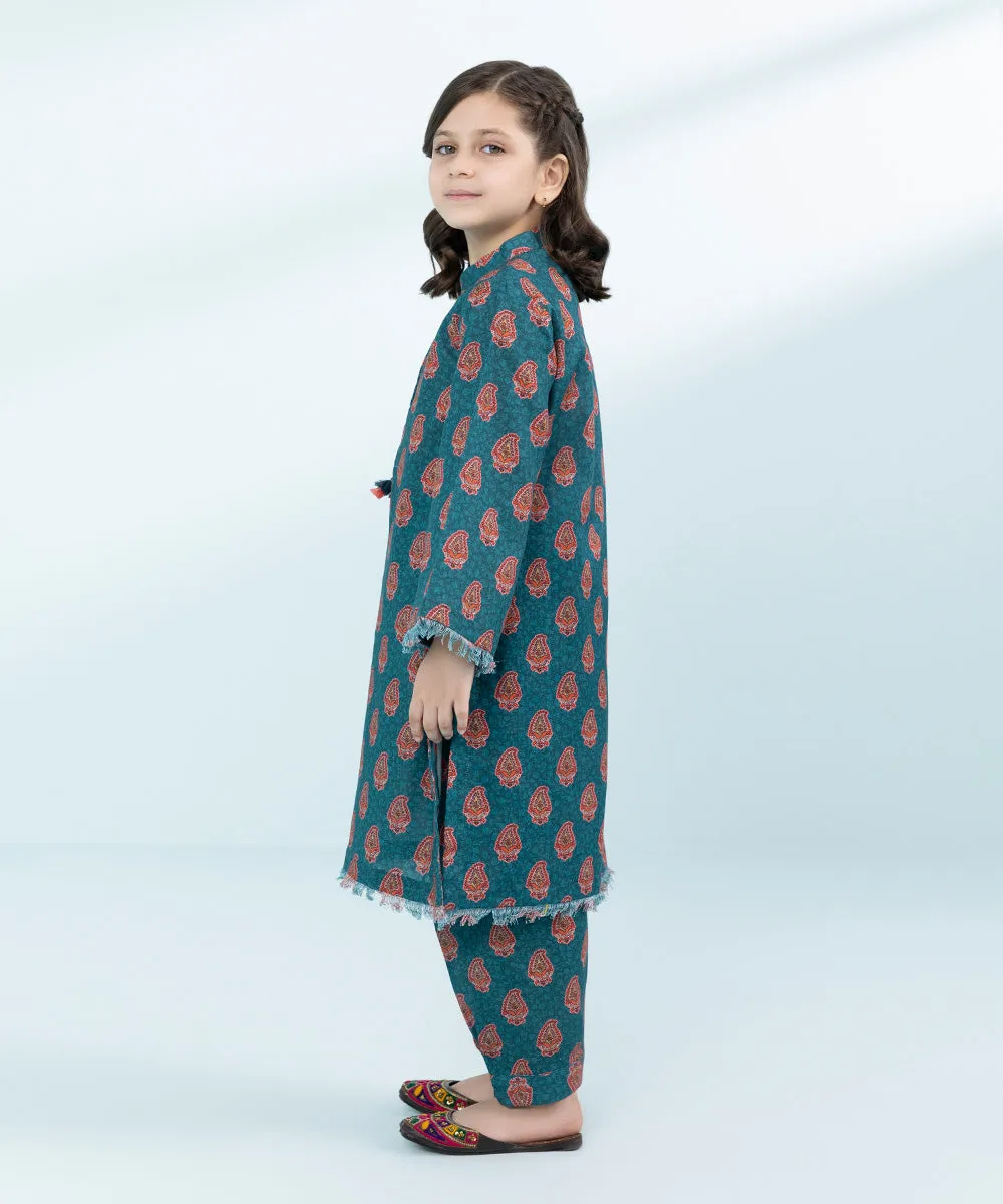 2 Piece - Printed Khaddar Suit