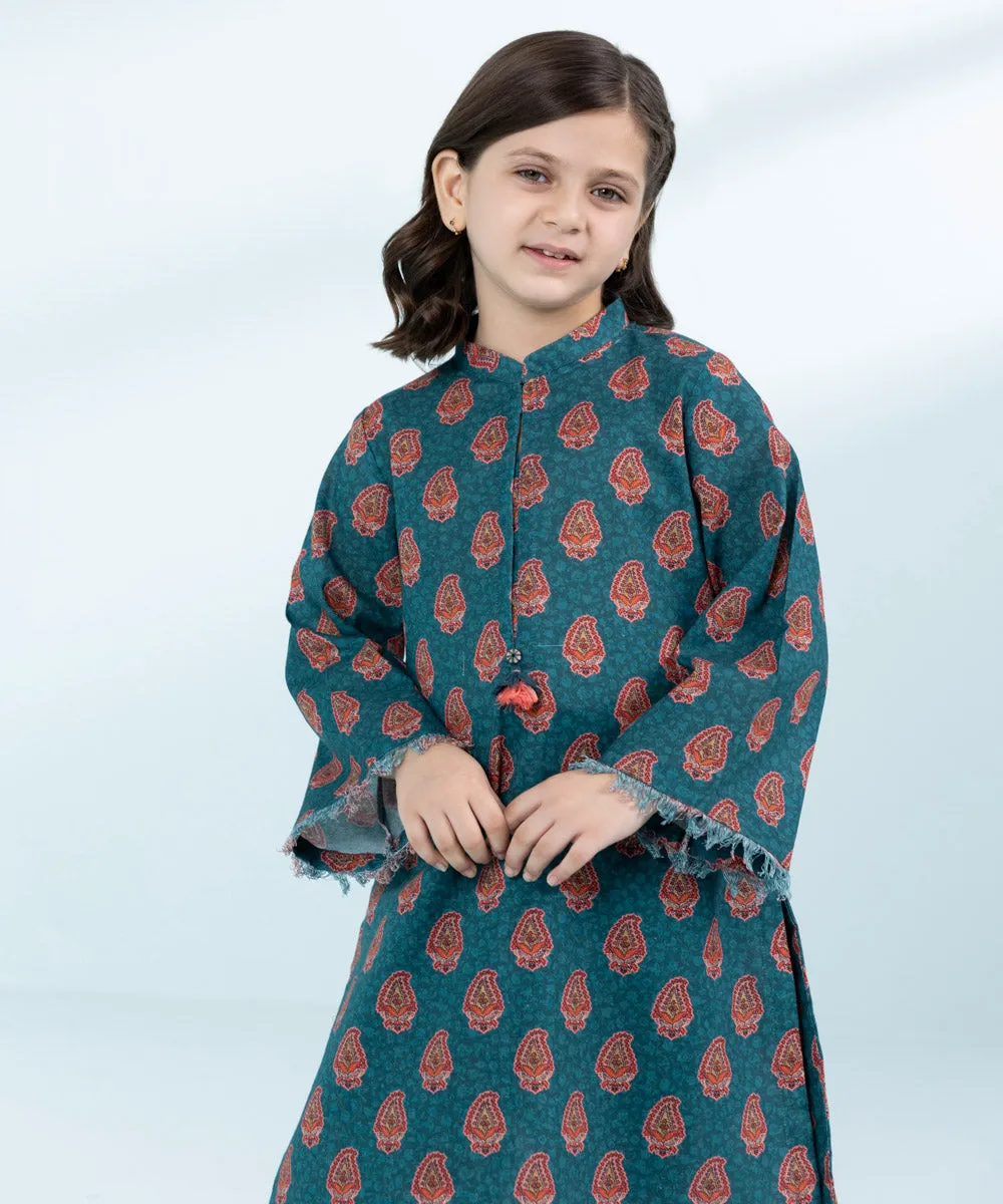 2 Piece - Printed Khaddar Suit