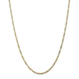 3.00mm Flat Figaro Chain Necklace