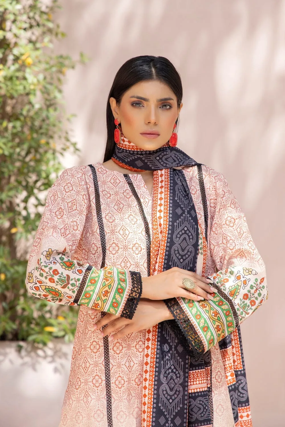 3PC Unstitched Khaddar Suit KKH-2204