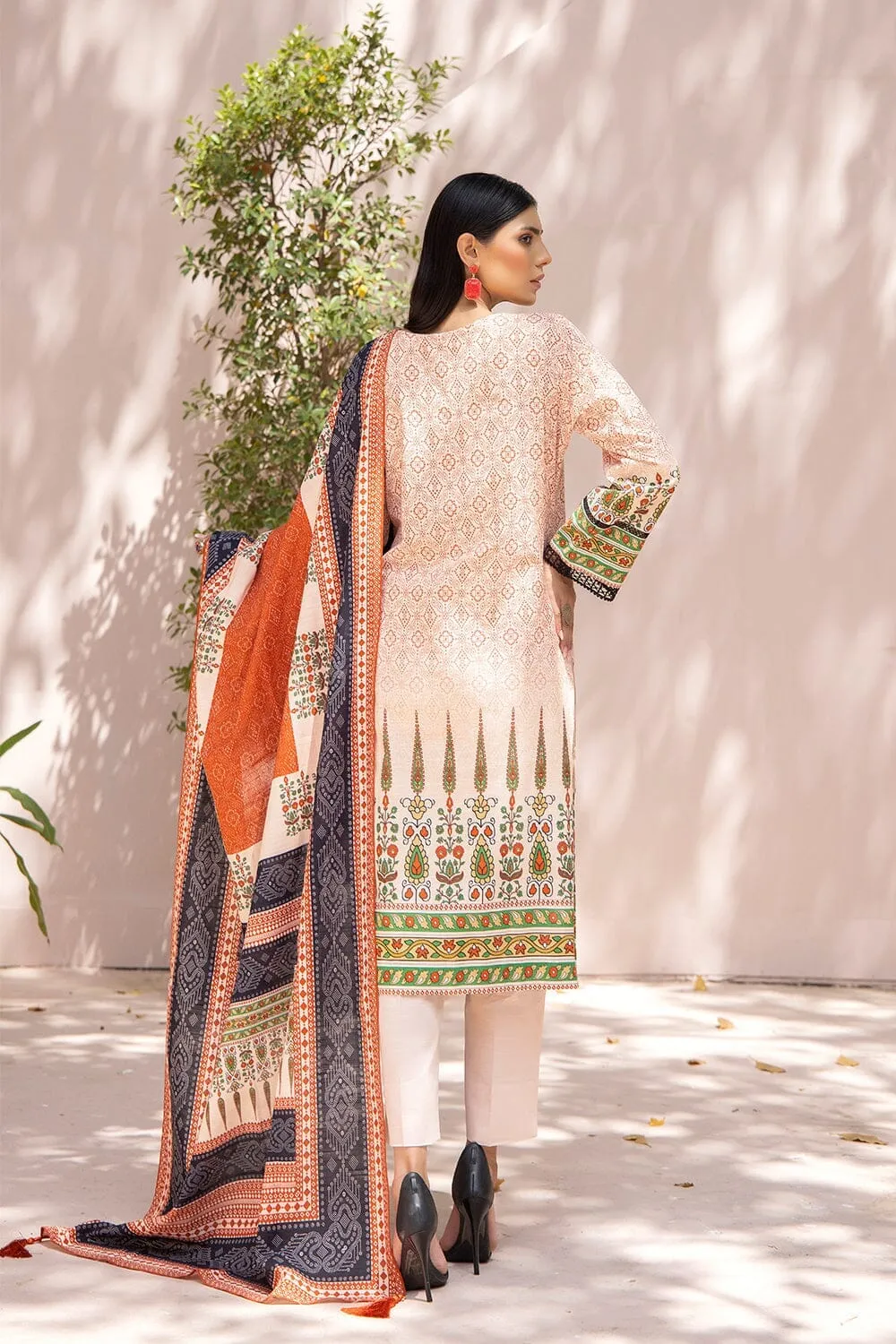 3PC Unstitched Khaddar Suit KKH-2204