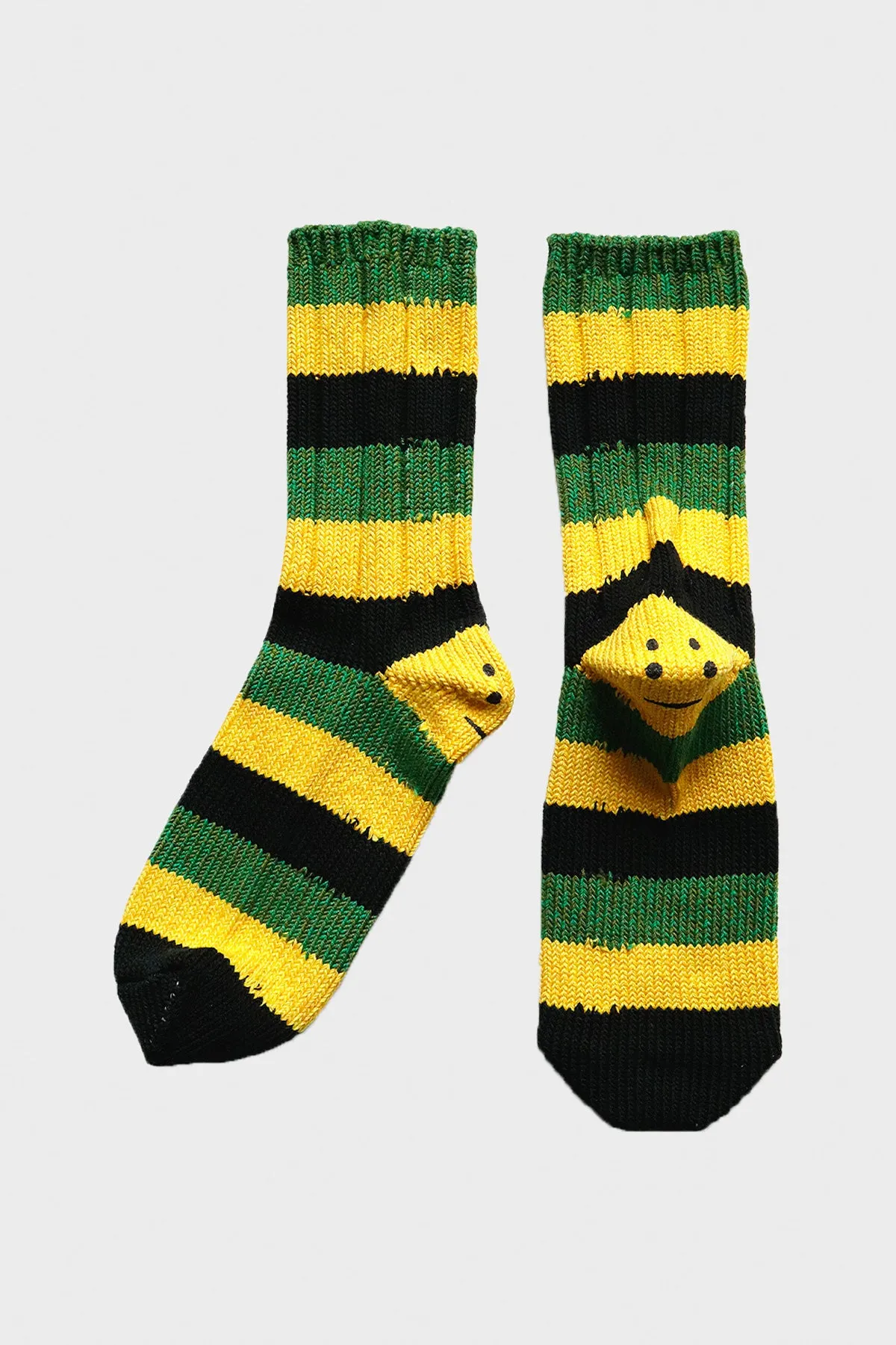 56 Yarns RASTA RAINBOWY HAPPY HEEL Socks - Black