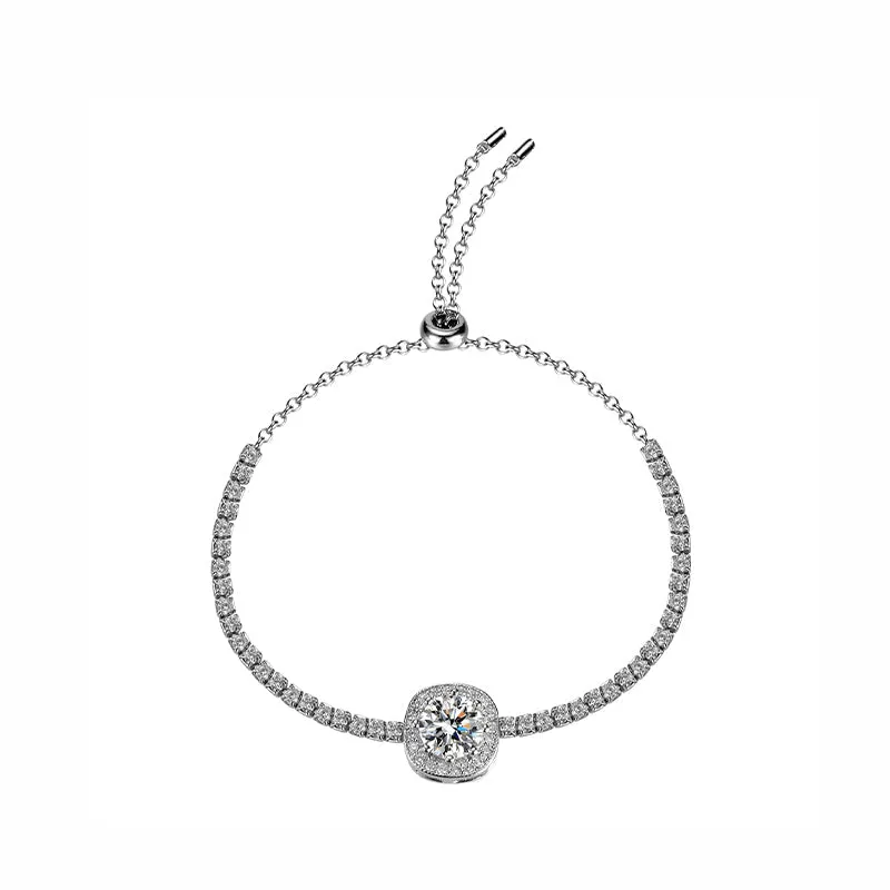 925 Silver Moissanite Bracelet