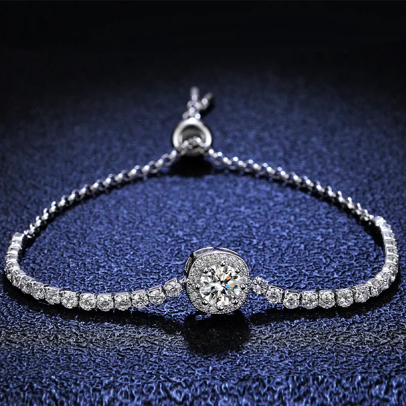 925 Silver Moissanite Bracelet