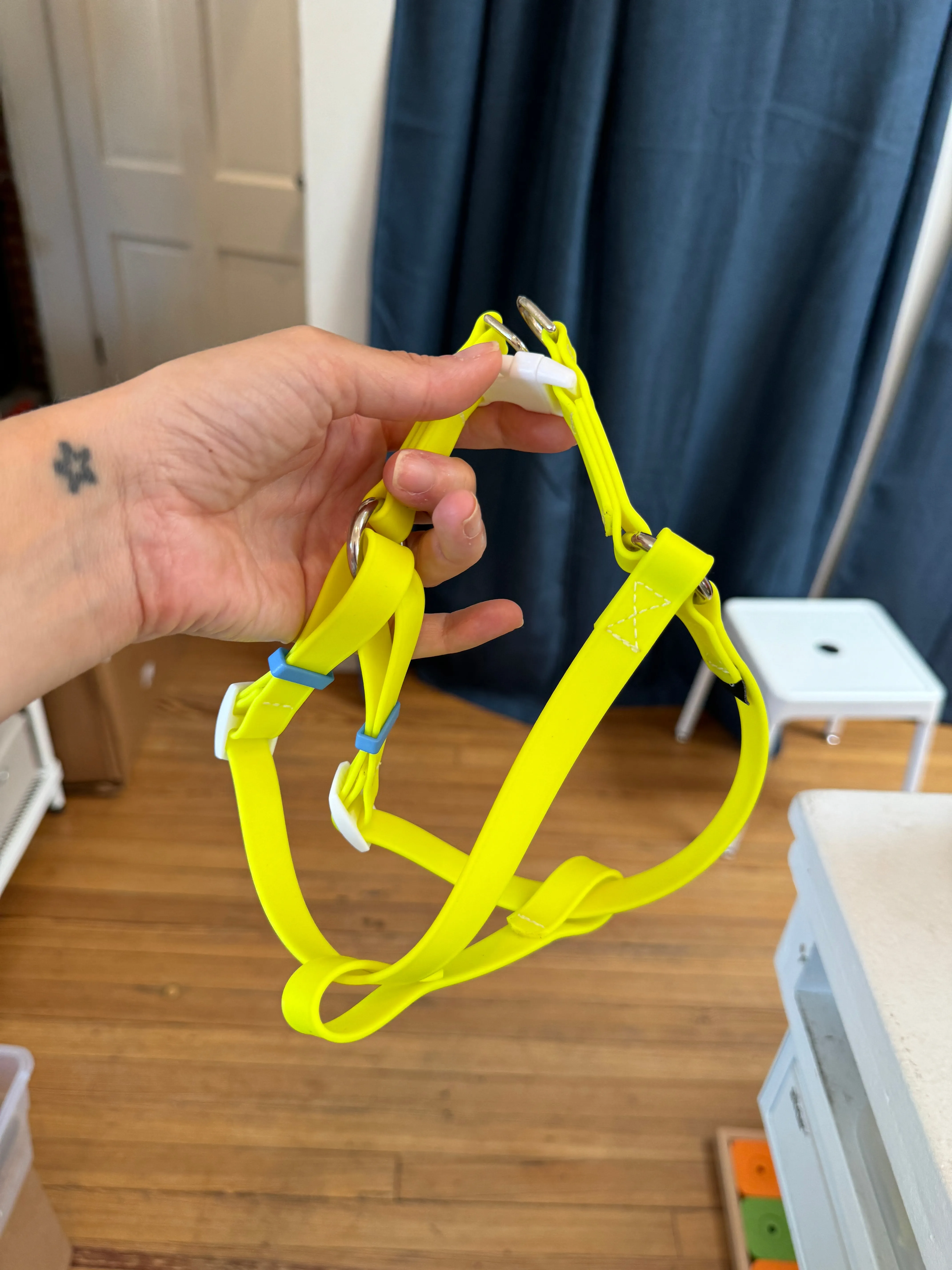 A Walk in the Park Waterproof Dog Harness in Neon Yellow (Made in the USA)