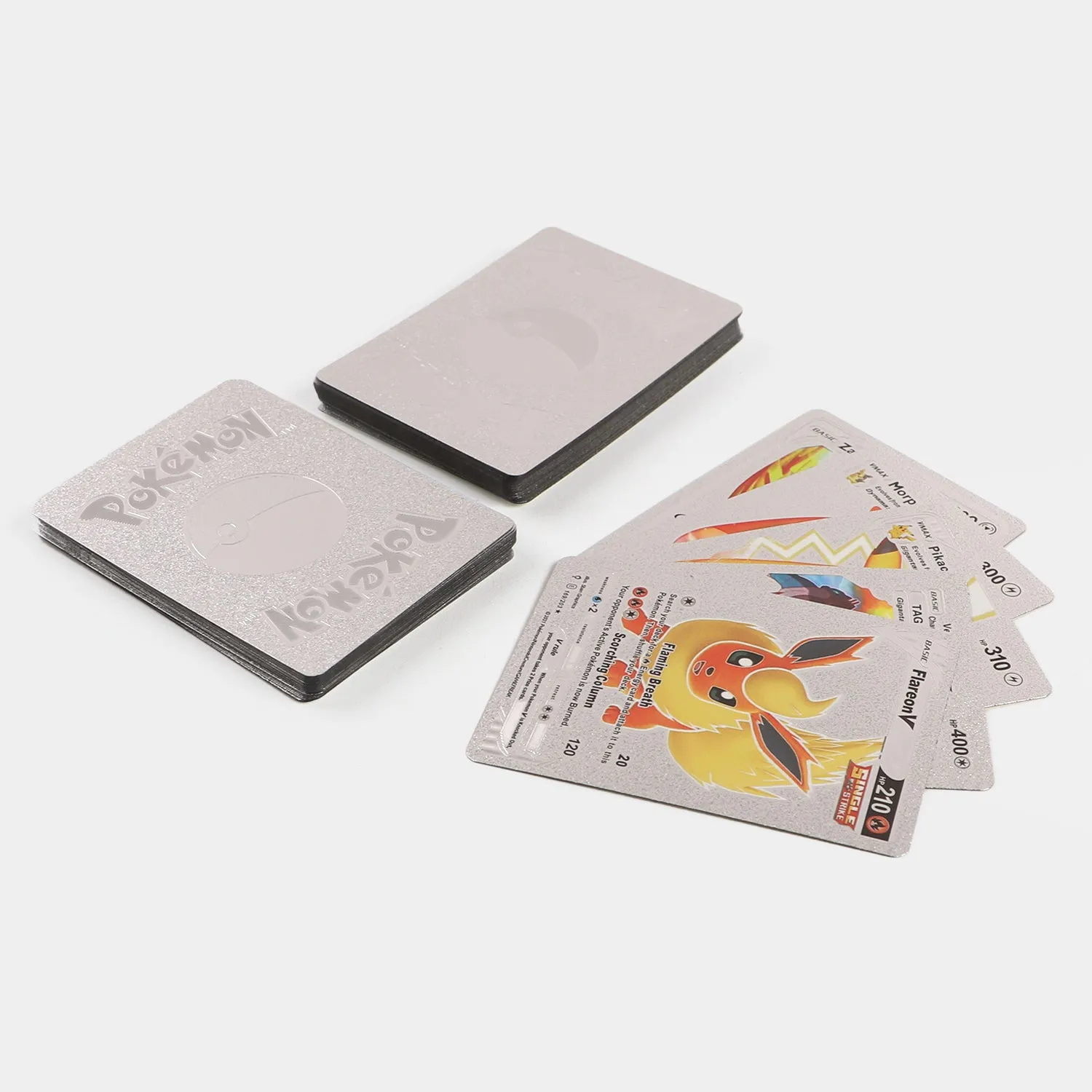 Action Character 55PCs Cards Game | Silver