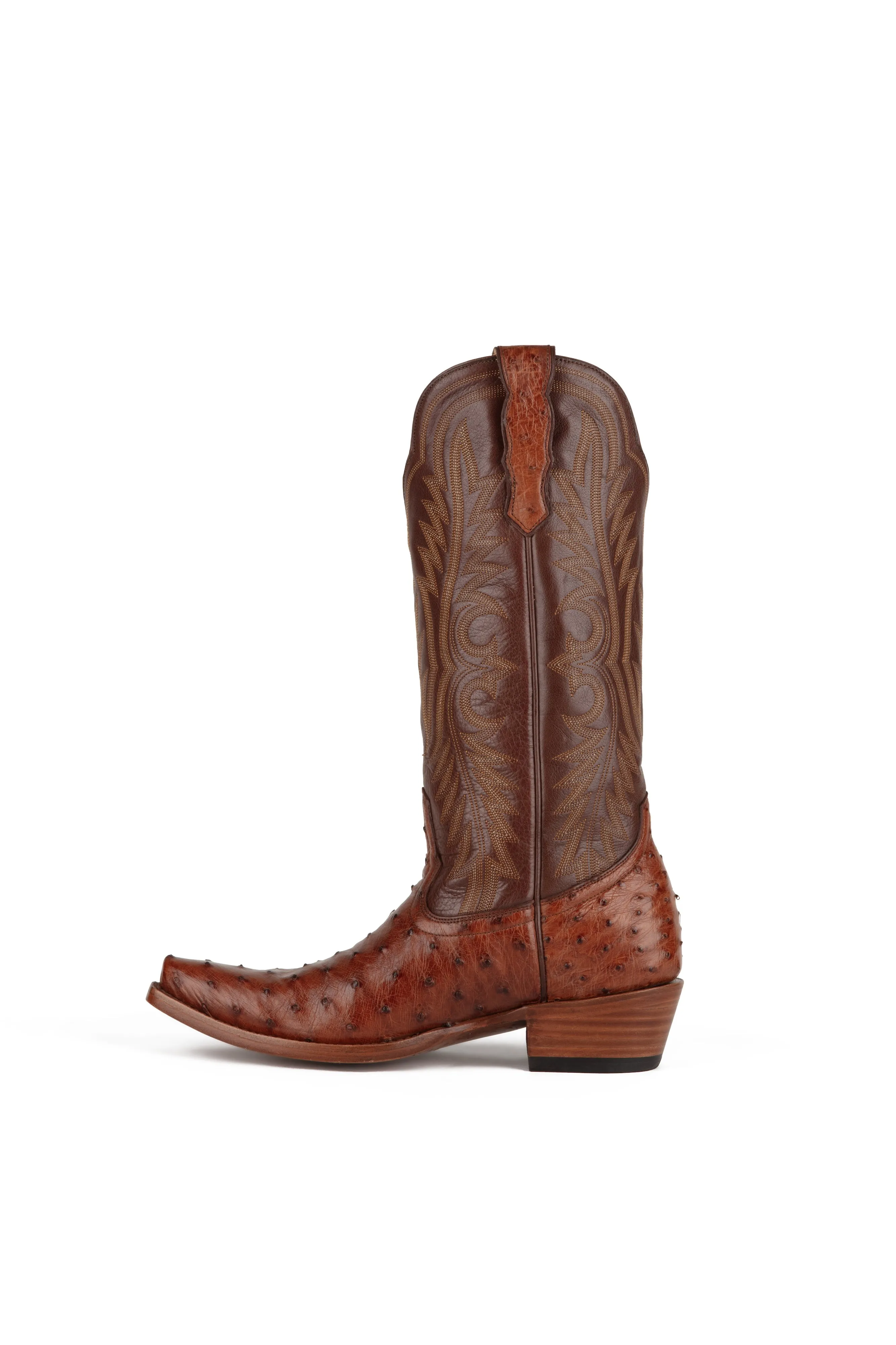 Allens Brand - Chloe Full Quill Ostrich - Brandy