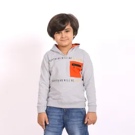 Alright Sweatshirt For Boys  - H.grey