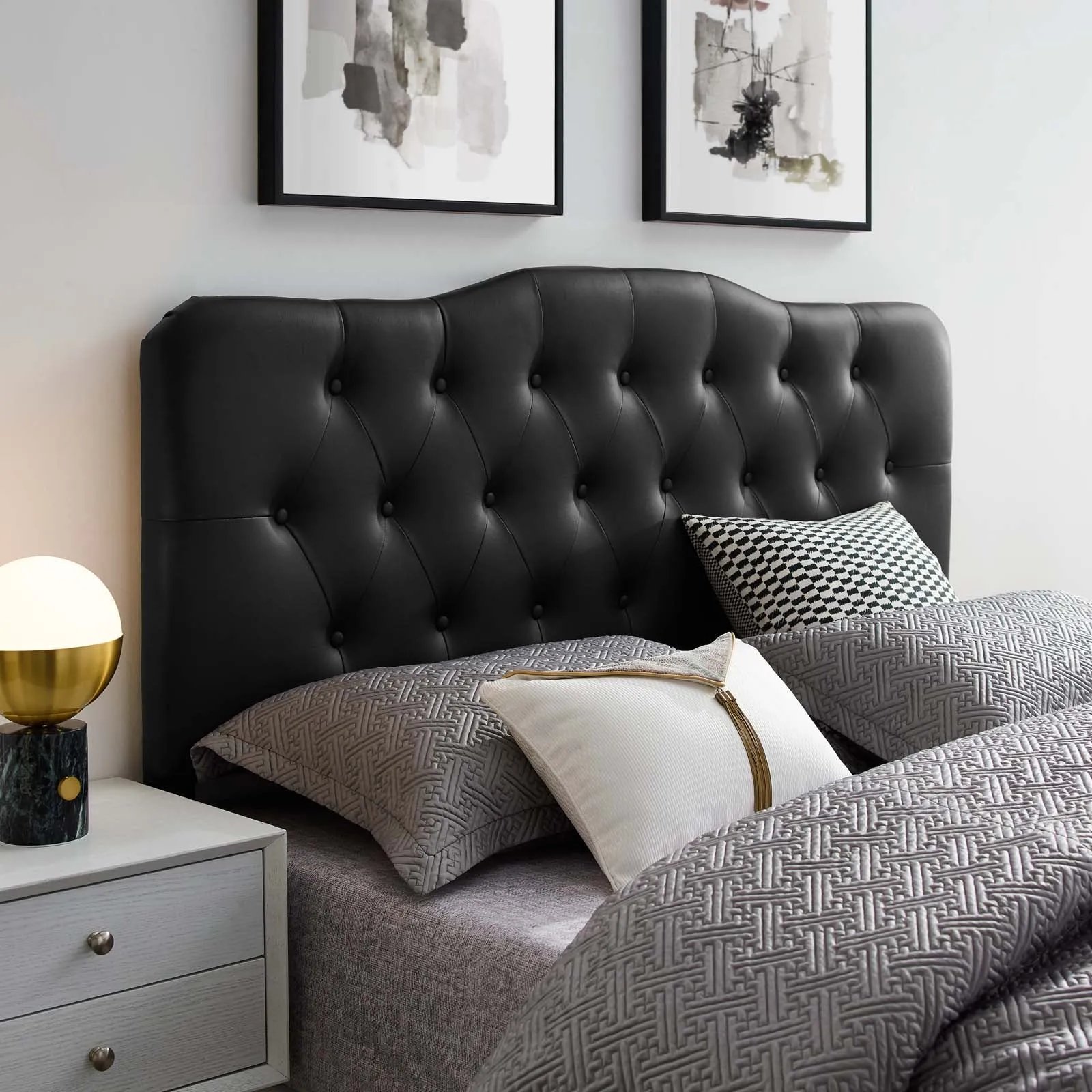 Annabel Upholstered Vinyl Headboard