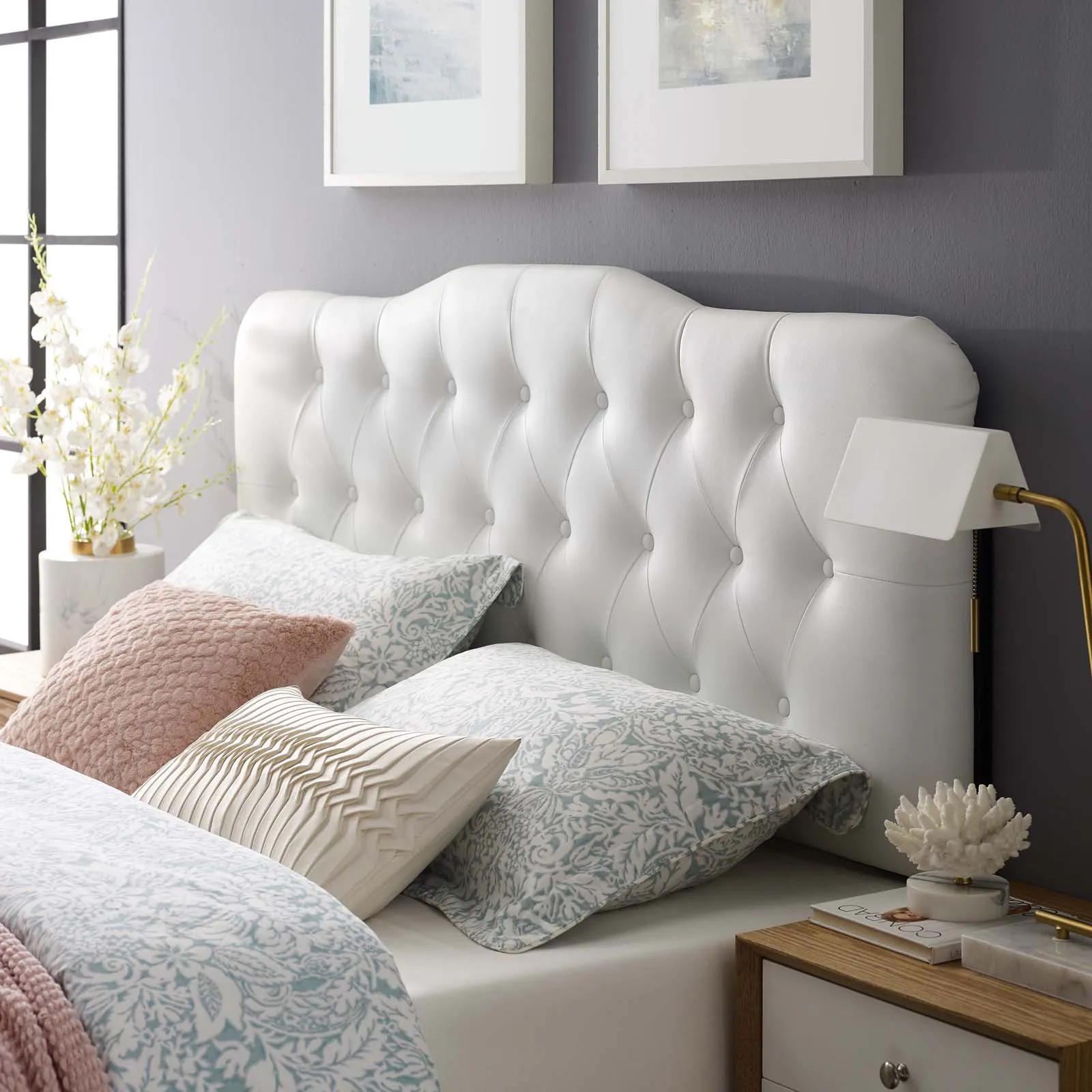 Annabel Upholstered Vinyl Headboard