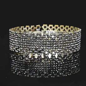 Antique Victorian Cut Steel Bracelet Bangle C. 1850s