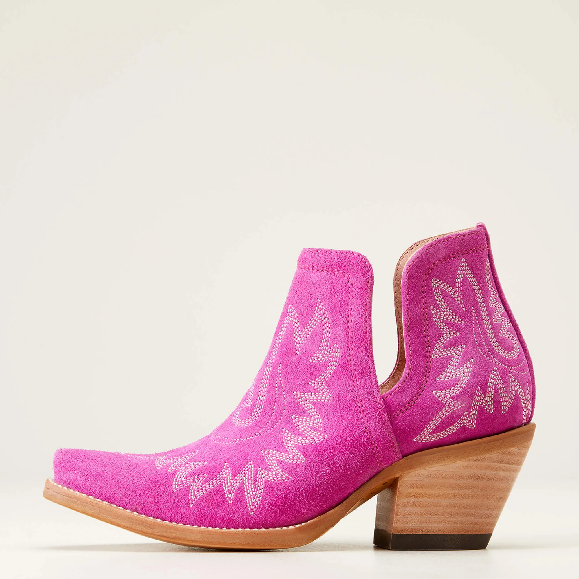 Ariat Dixon Pink Suede Western Boot