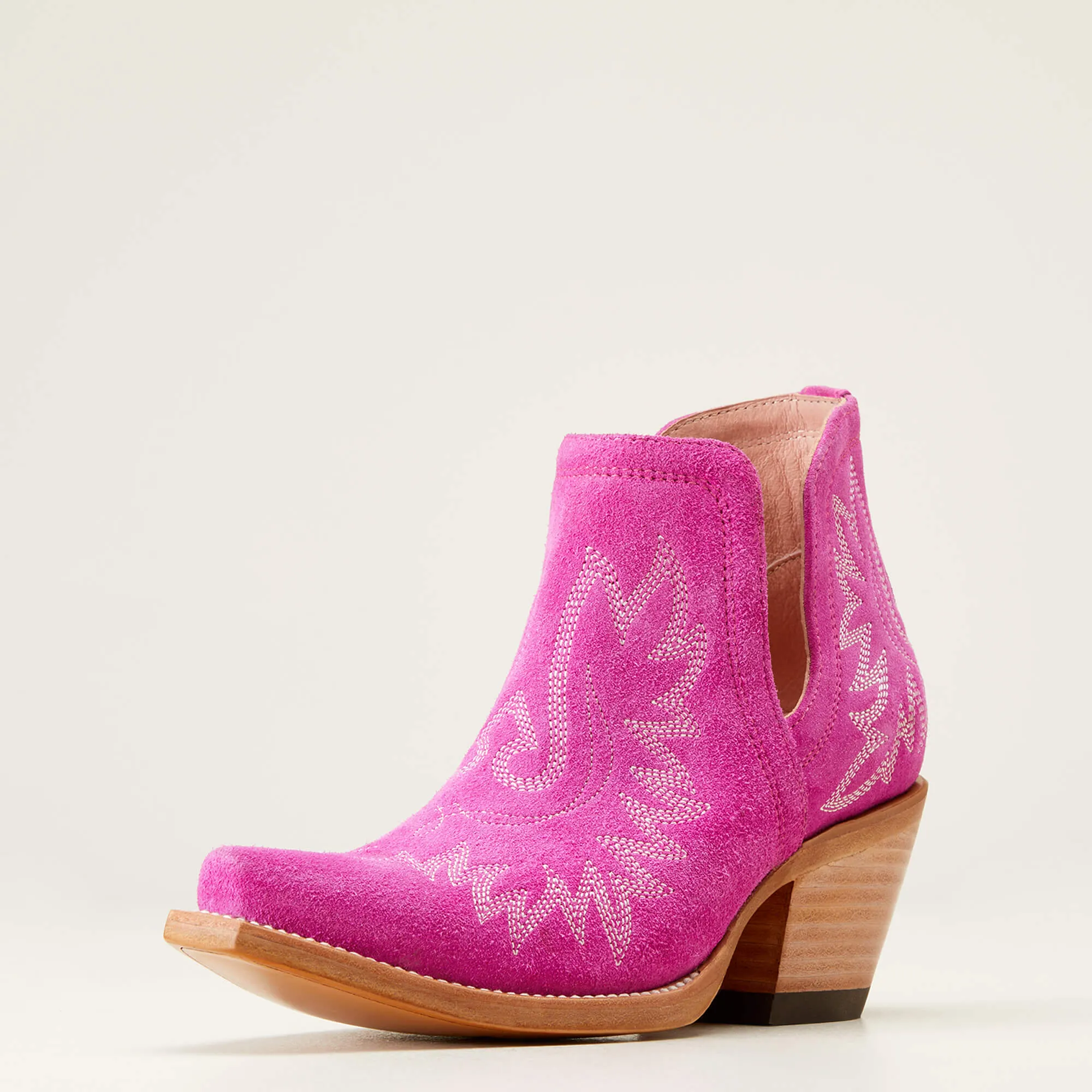 Ariat Dixon Pink Suede Western Boot