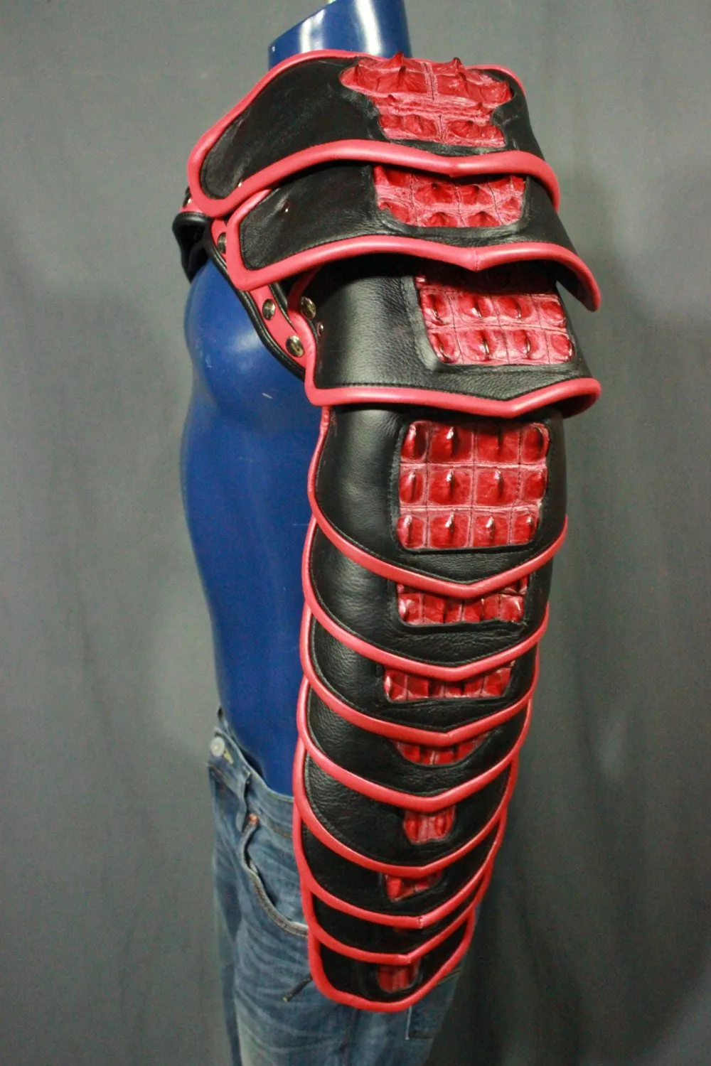 Arm Armor in Red and Black