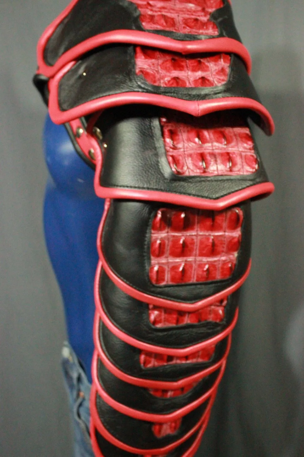 Arm Armor in Red and Black