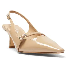 Ashley Heel in Nude Patent