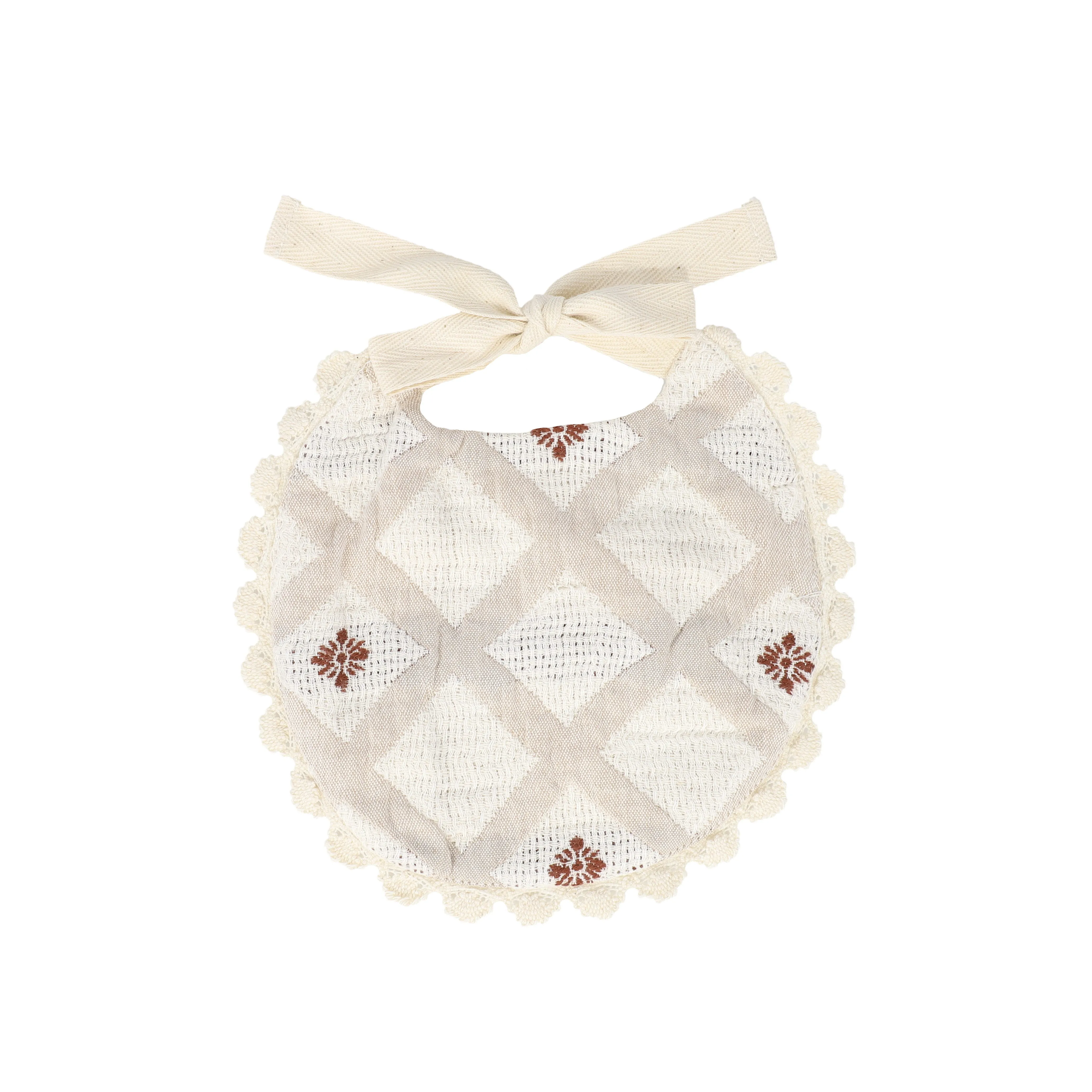 BEBE ORGANIC NATURAL PATCHWORK BIB