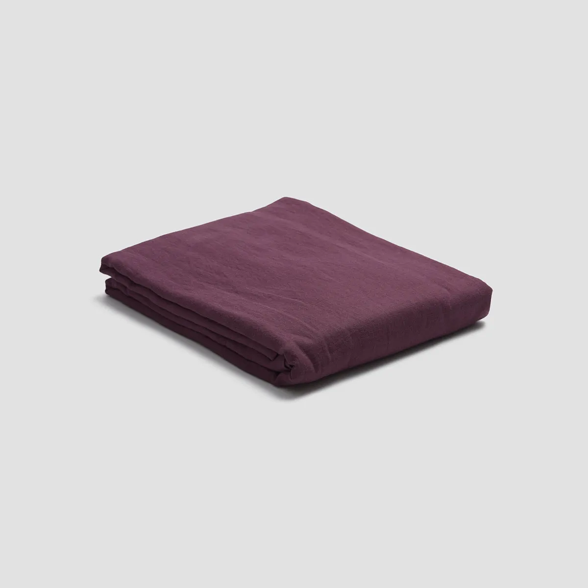 Berry 100% Linen Flat Sheet