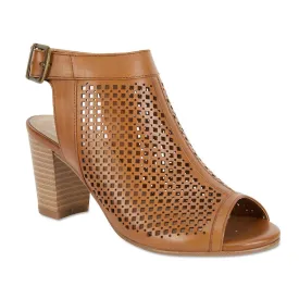 Billie Heel in Tan Leather