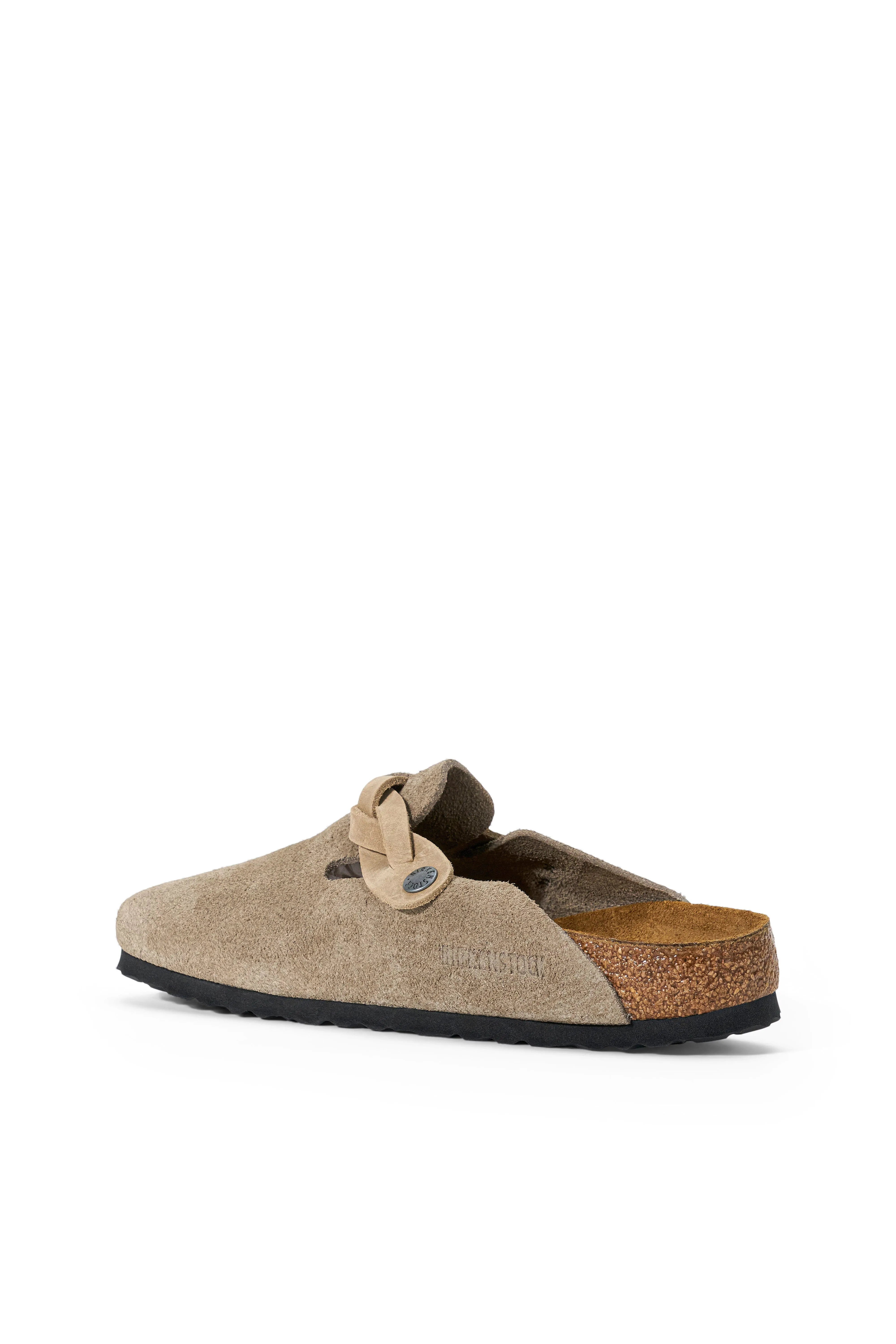 BIRKENSTOCK BOSTON BRAID CLOG | TAUPE