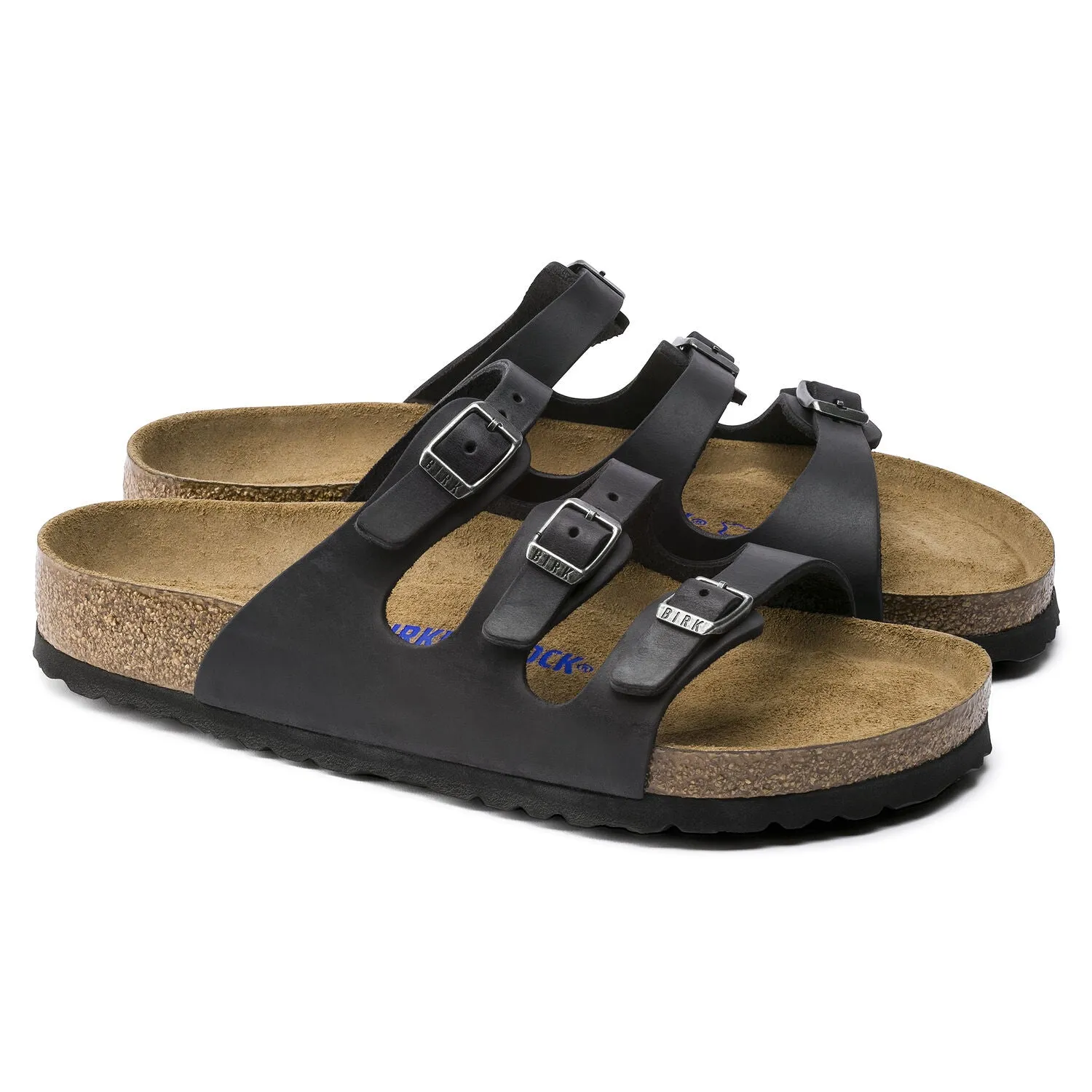 BIRKENSTOCK FLORIDA BLACK OILED LEATHER