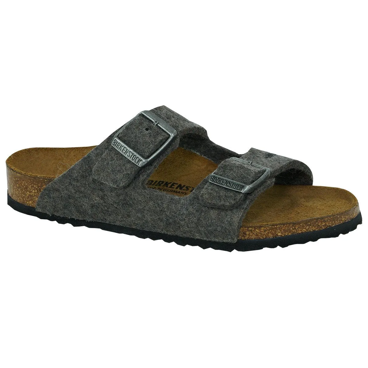 Birkenstock Kids' Arizona Sandals Wool Felt Grey Elk 27 N