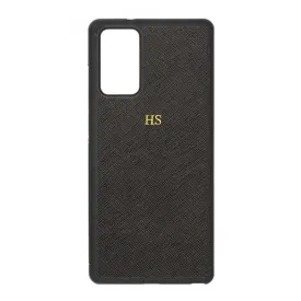 Black - Samsung Note 20 Saffiano Phone Case