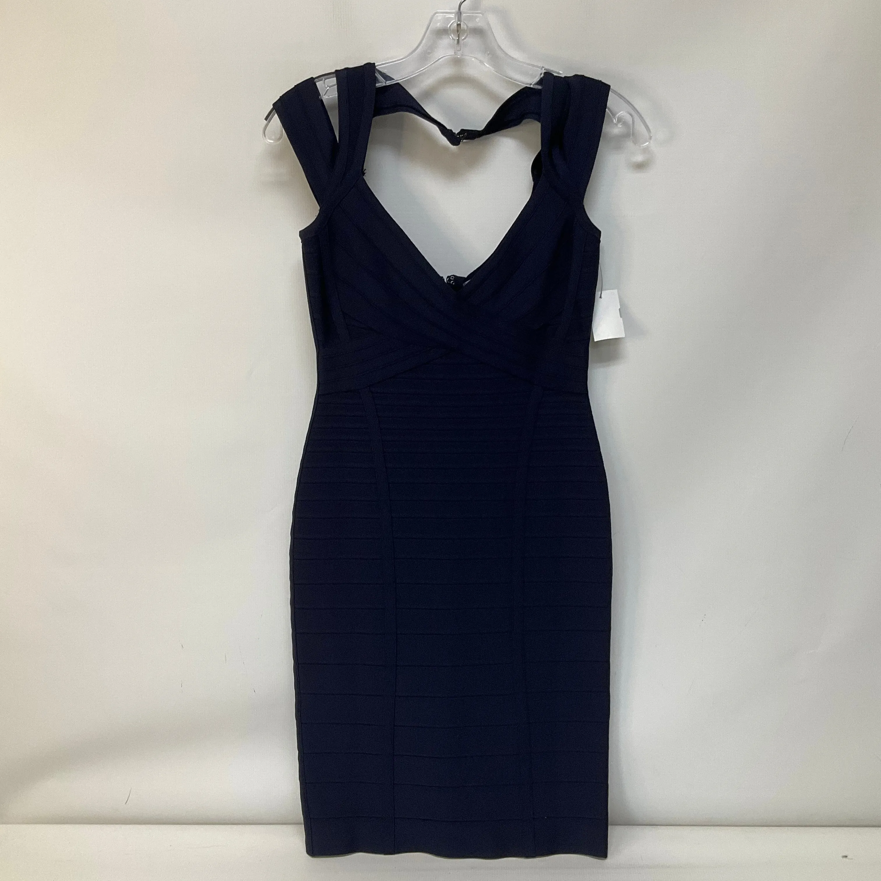 Blue Dress Casual Short Herve Leger, Size M