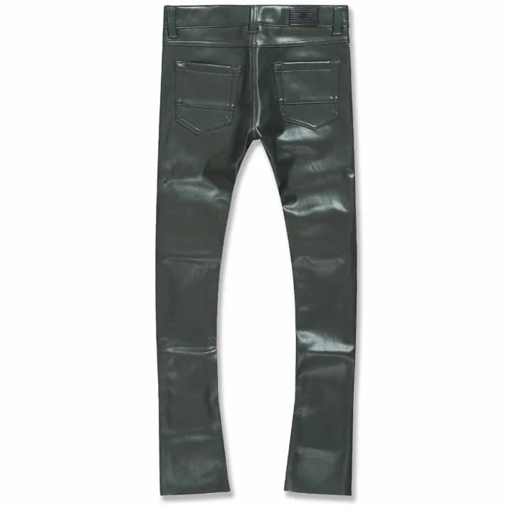 Boys Jordan Craig Stacked Thriller Pants (Olive) JRF1139B