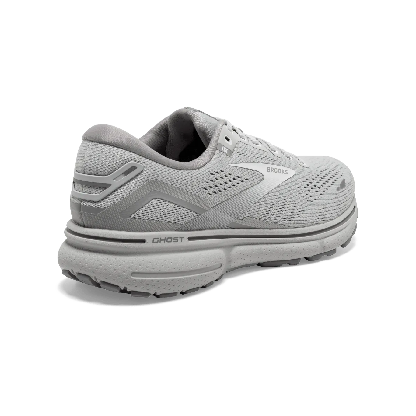 Brooks Ghost 15 (B Width) - Oyster/Alloy/White (Womens)