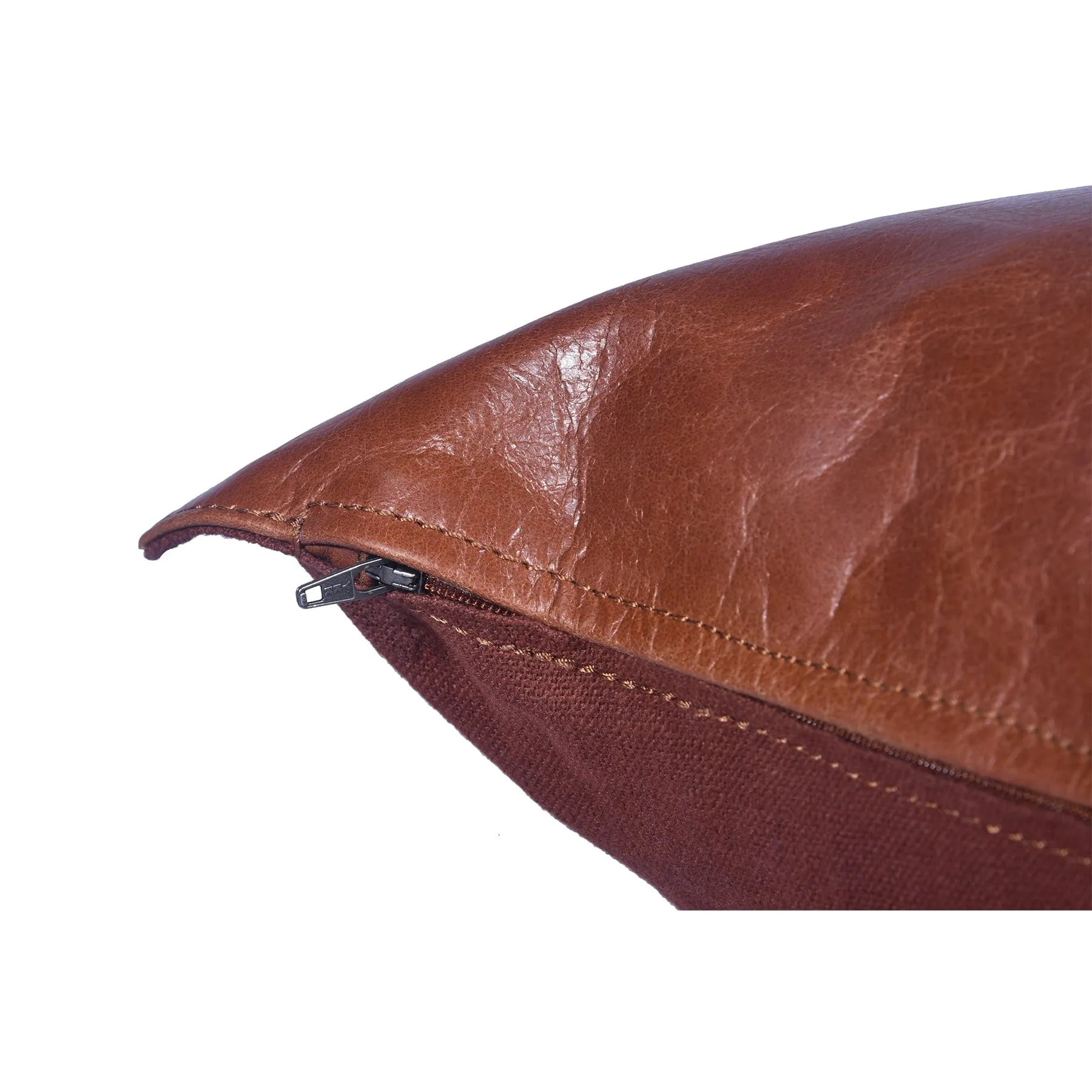 Buckskin Leather Lumbar Pillow