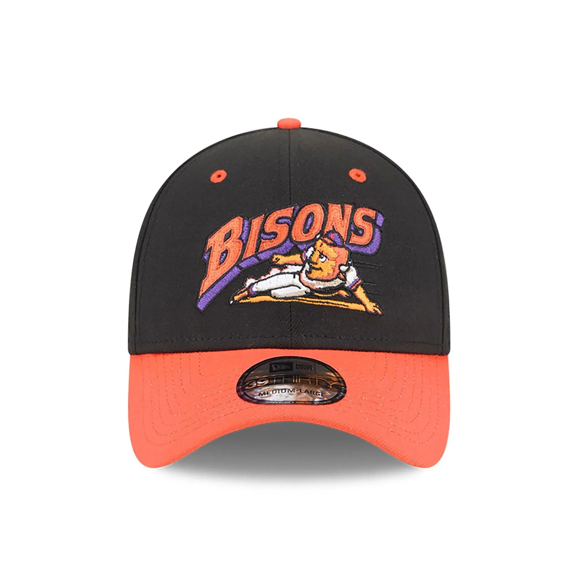 Buffalo Bisons MiLB Theme Night Black 39THIRTY Stretch Fit Cap