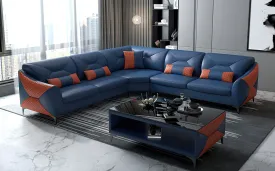 Bysic Leather Symmetrical Sectional