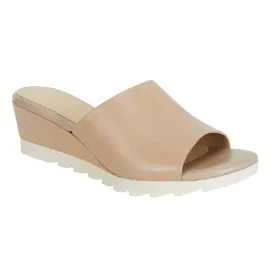 Calypso Heel in Nude Leather