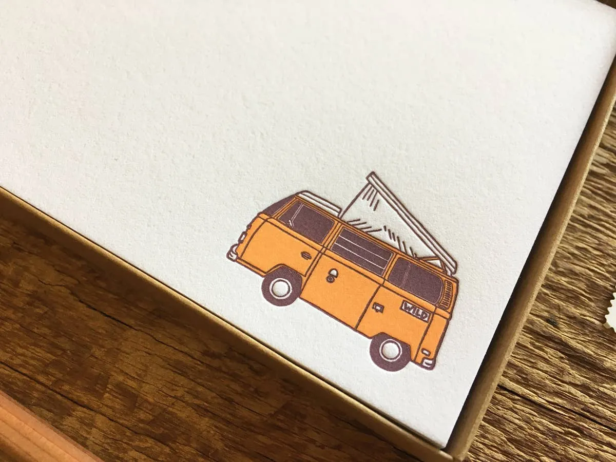 Camper Van Flat Stationery