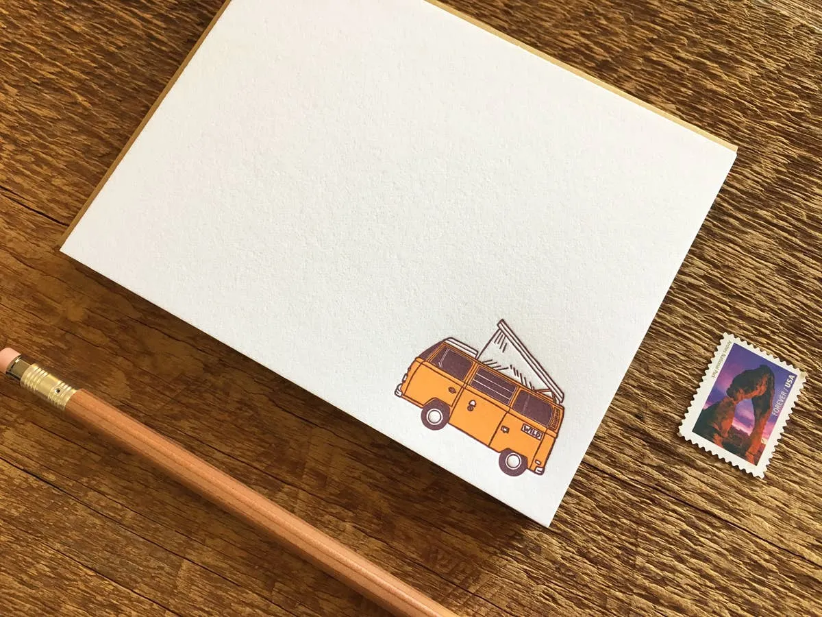 Camper Van Flat Stationery