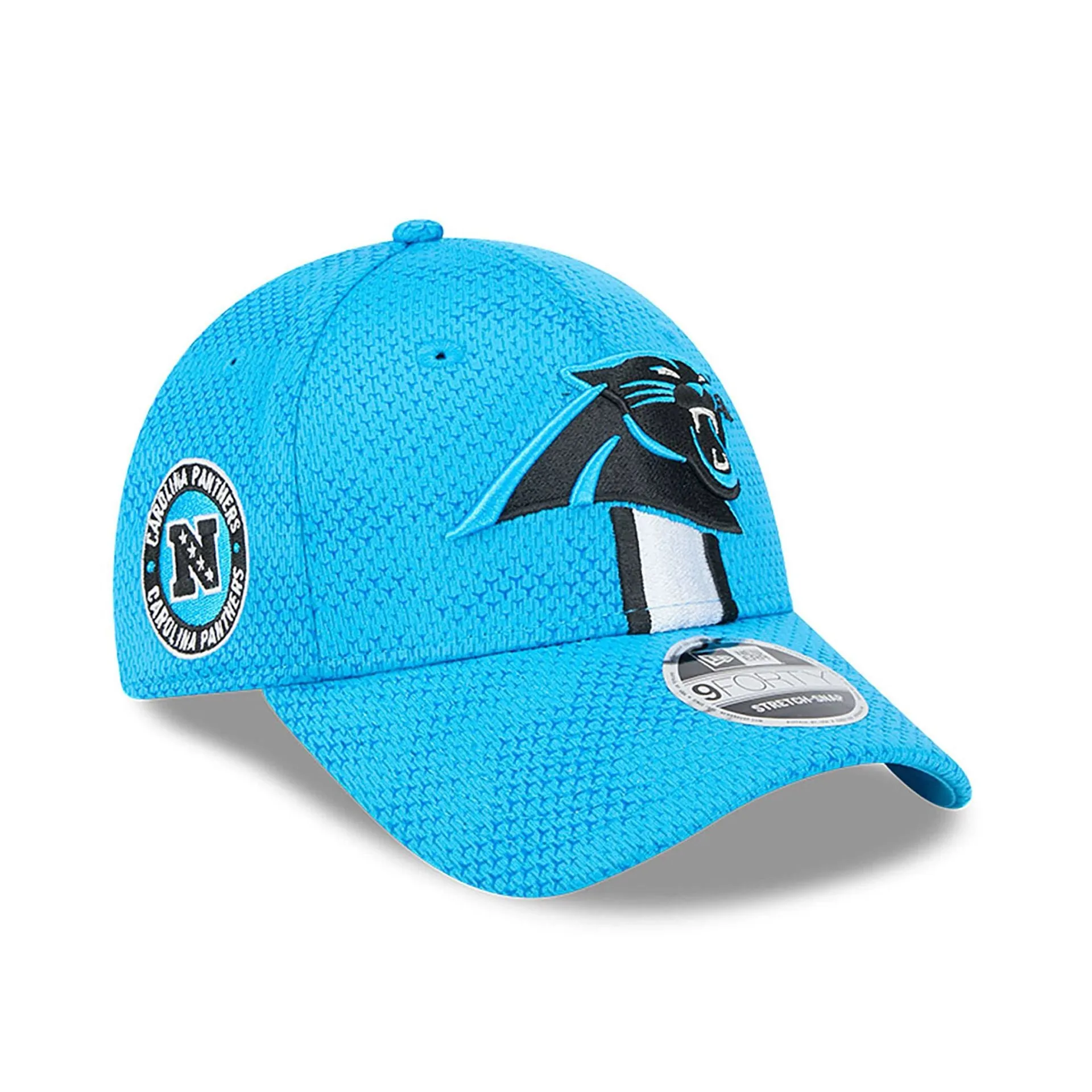 Carolina Panthers NFL Sideline 2024 Blue 9FORTY Stretch Snap Cap