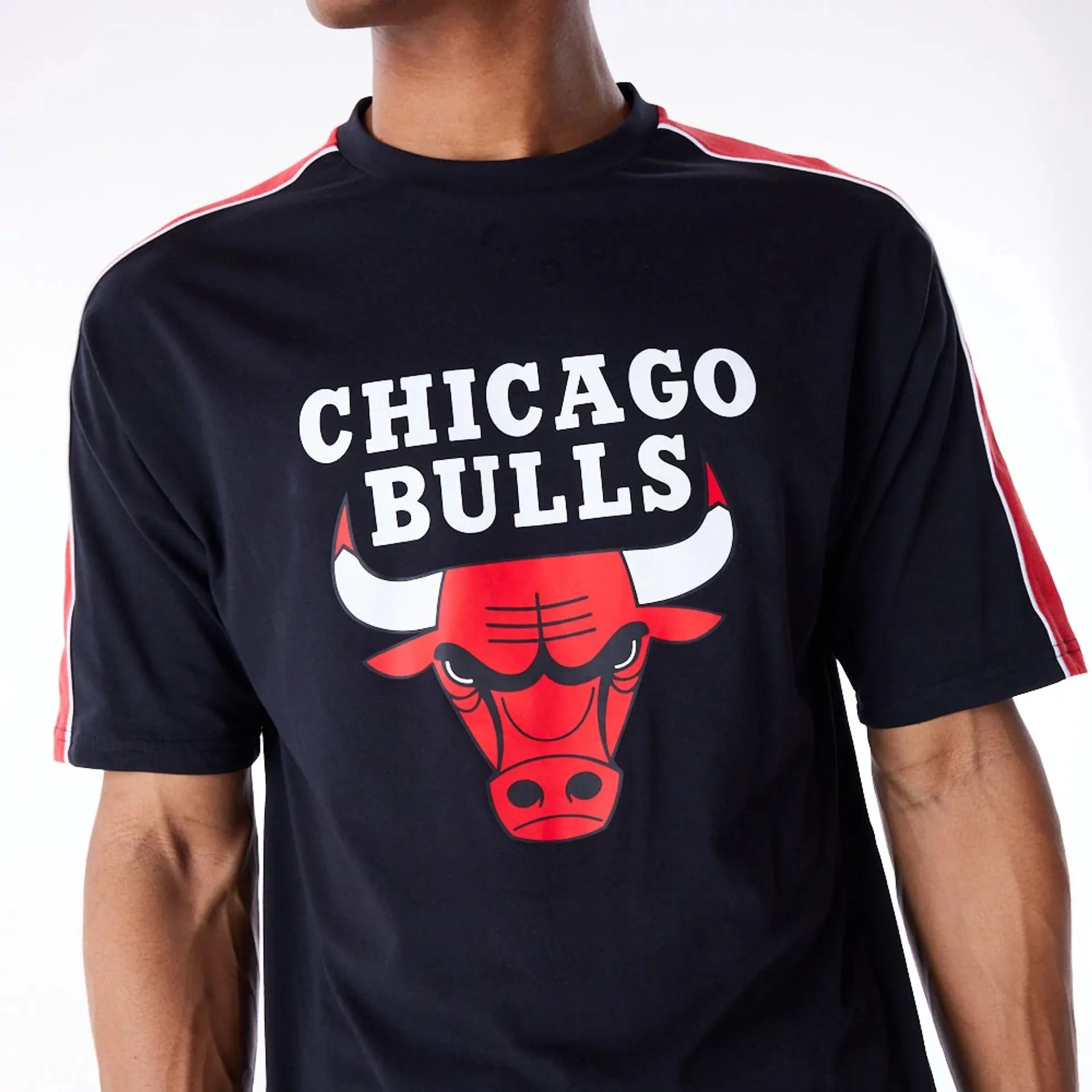 Chicago Bulls NBA Panel Black Oversized T-Shirt