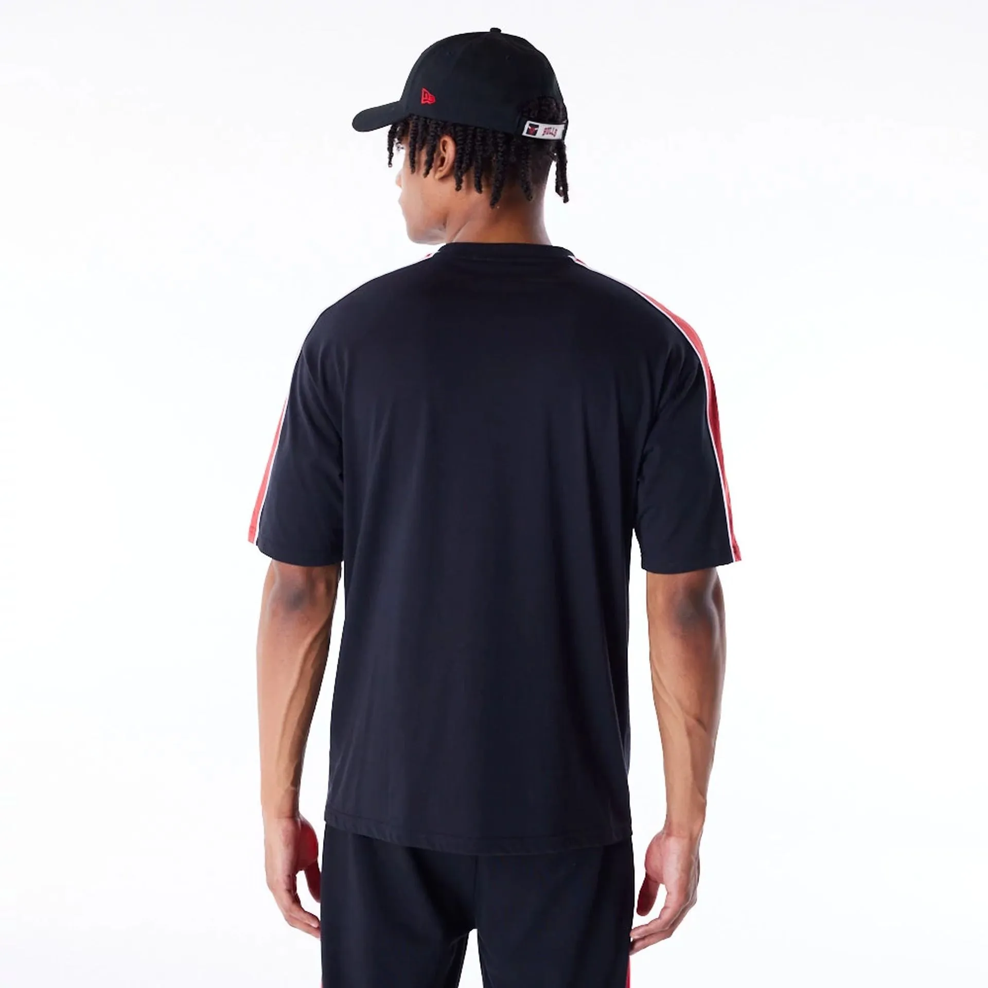 Chicago Bulls NBA Panel Black Oversized T-Shirt