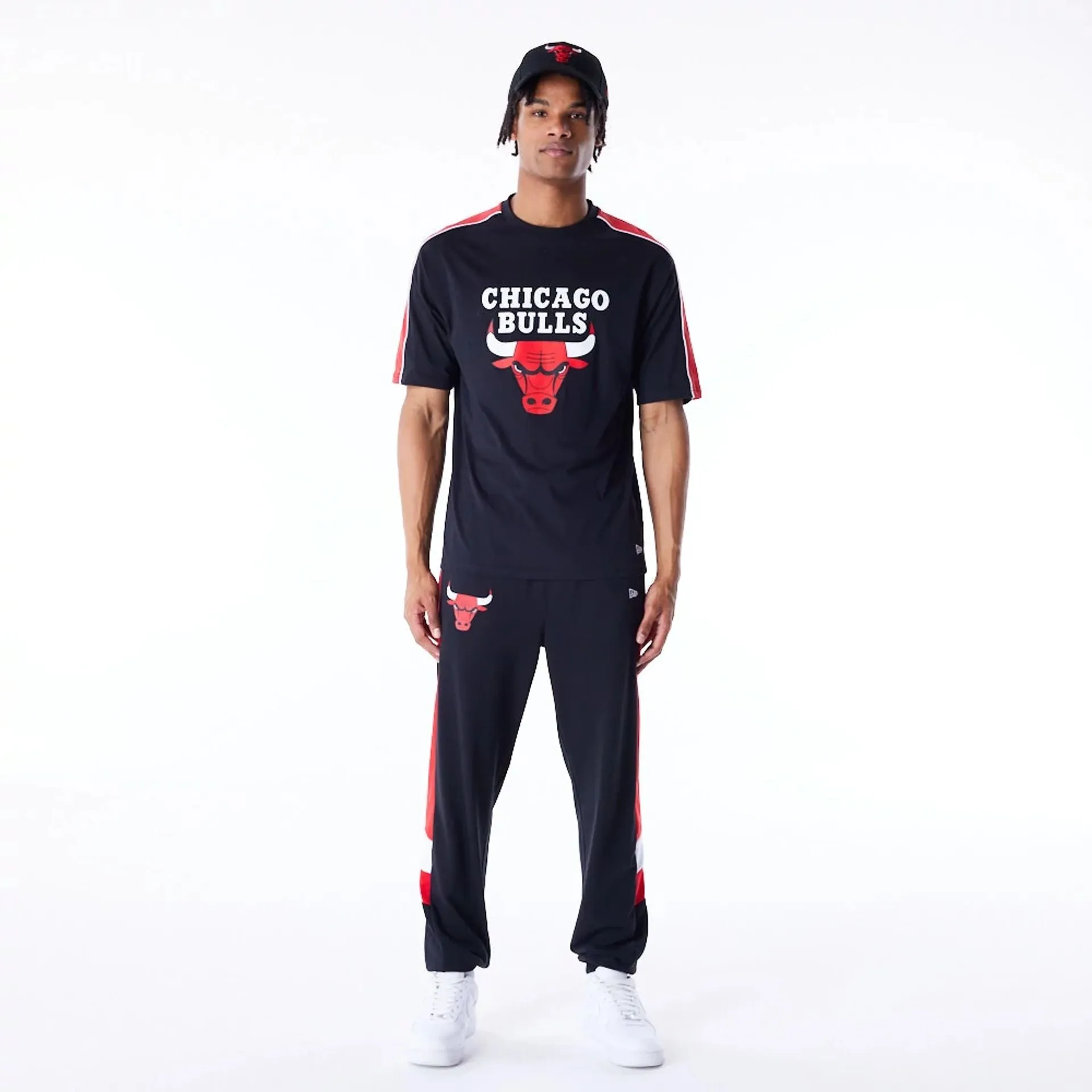 Chicago Bulls NBA Panel Black Oversized T-Shirt