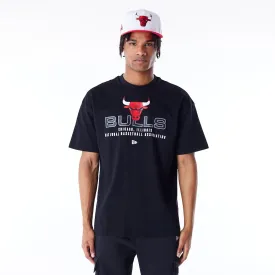 Chicago Bulls NBA Tech Black Oversized T-Shirt