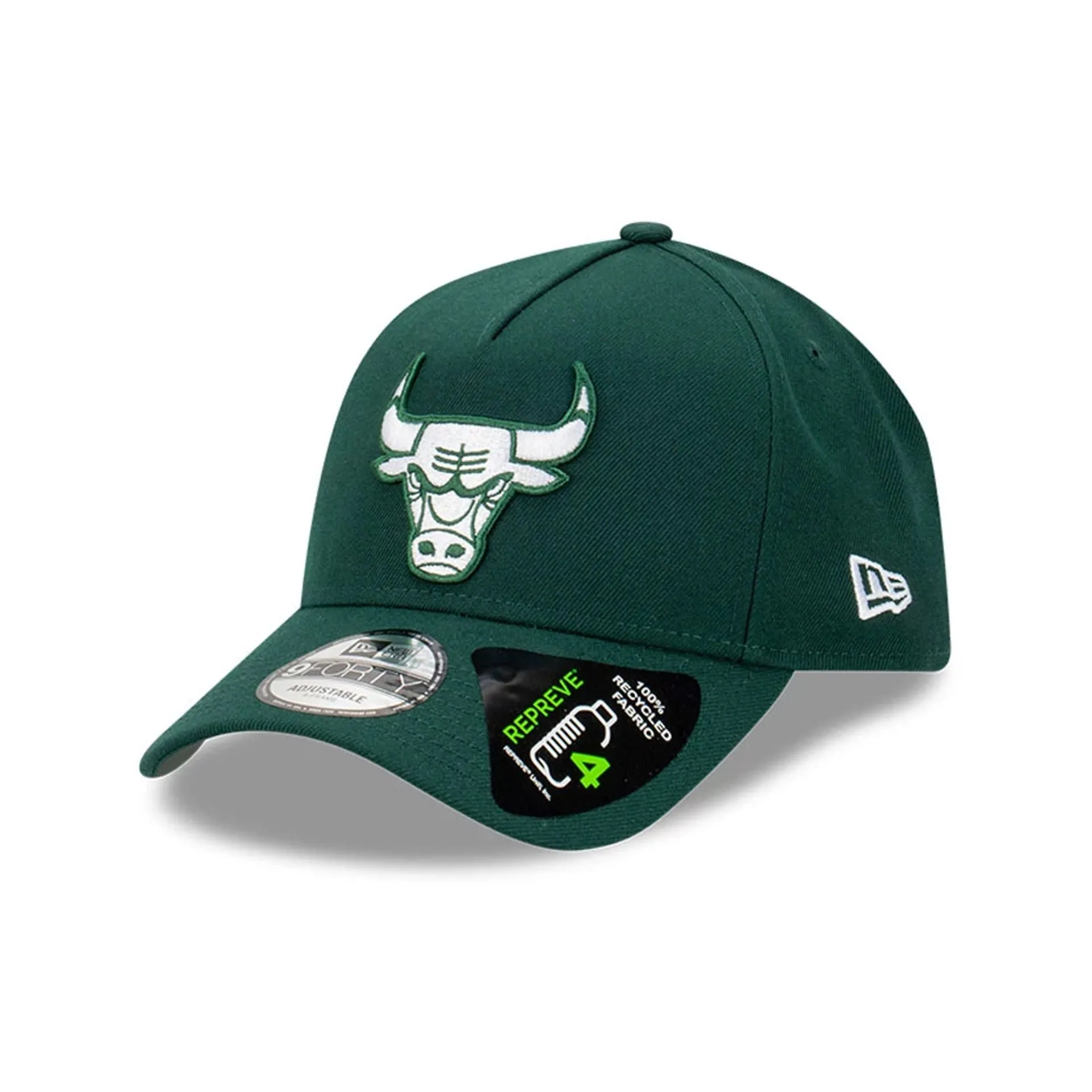 Chicago Bulls Repreve Dark Green 9FORTY A-Frame Adjustable Cap