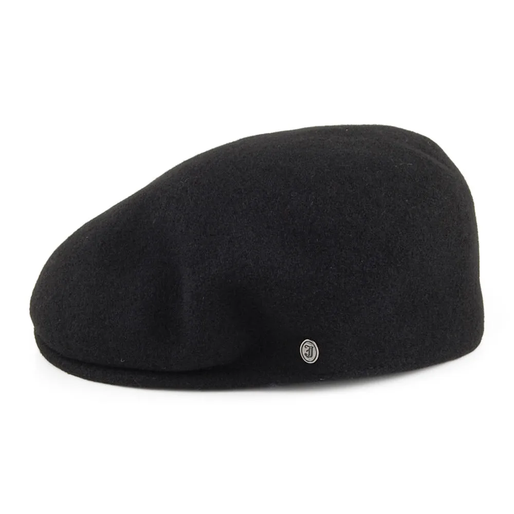 Classic Wool Flat Cap - Black