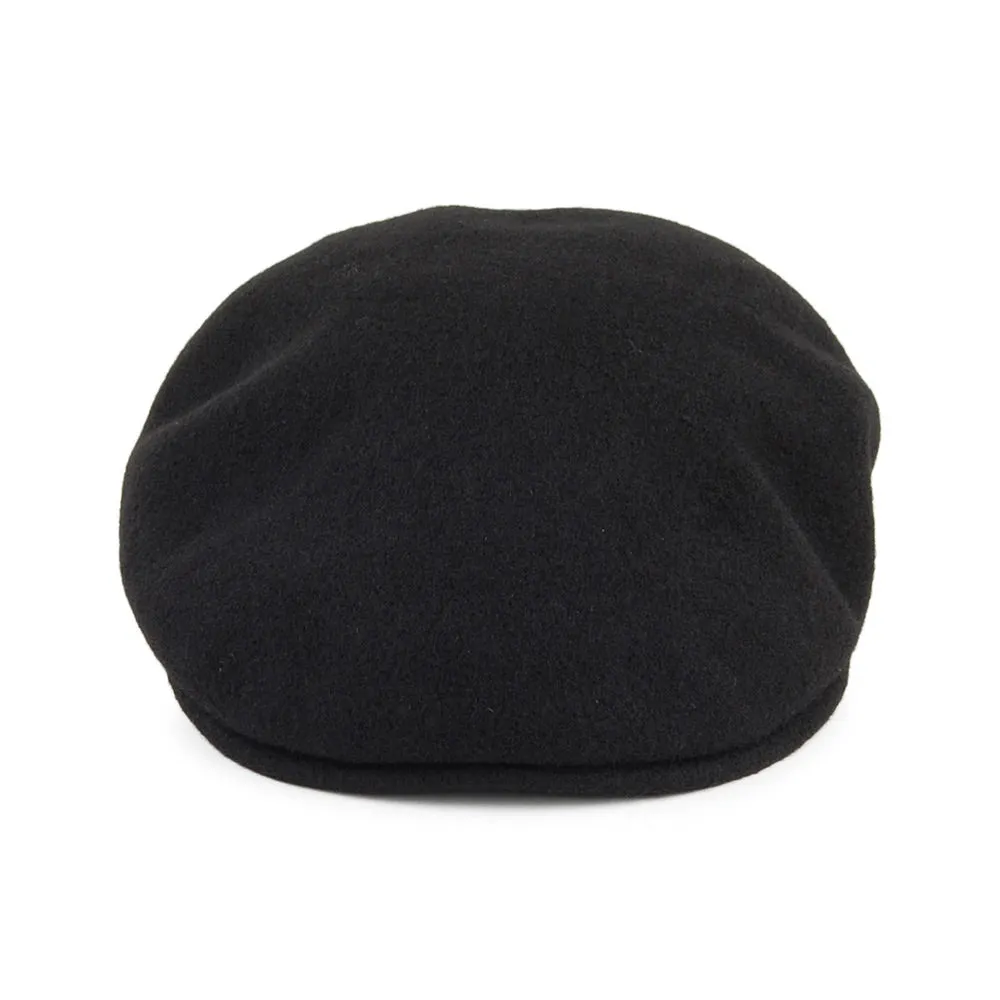 Classic Wool Flat Cap - Black