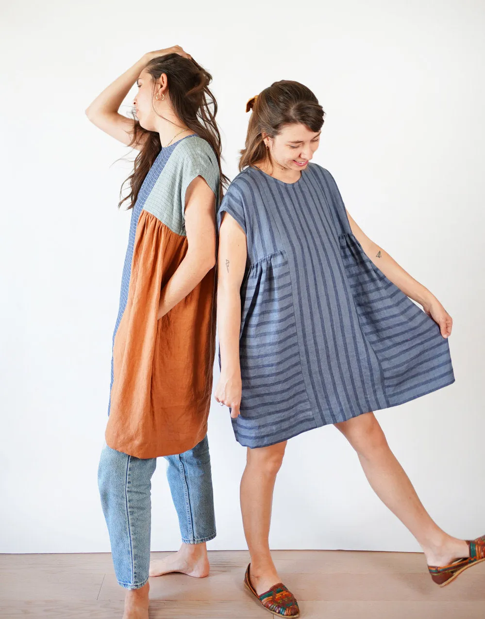 Collage Gather Dress PDF Sewing Pattern, Matchy Matchy Sewing Club